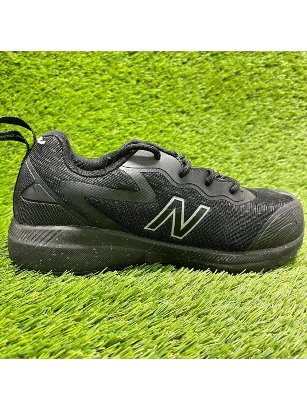 New Balance Logic Womens Size 6 Black Blue Composite Toe Safety Work Shoes